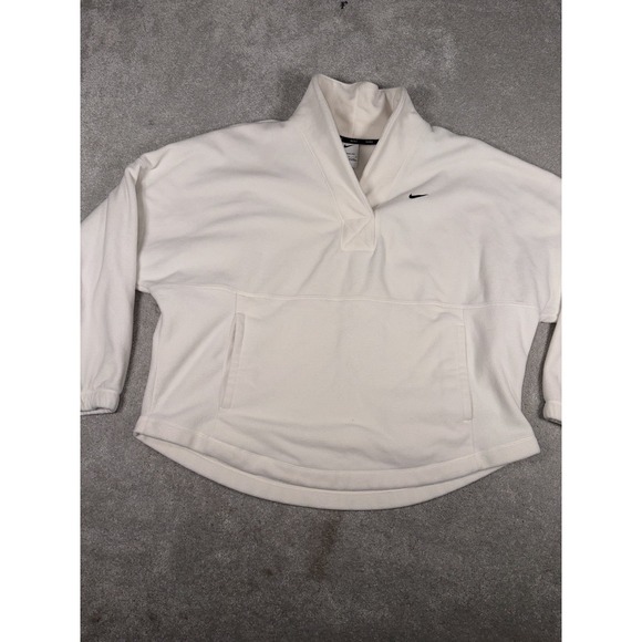 Nike Therma-FIT One Women's Oversized Long-Sleeve Fleece FB5642-110 Sz L - Picture 2 of 8